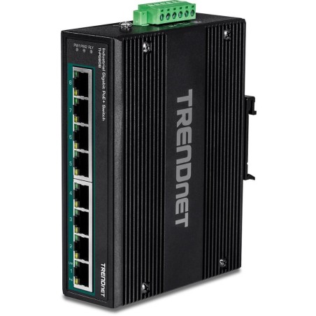 TRENDnet 8-Port Industrial Gigabit Switch - High-Performance Network Solution for Reliable Connectivity (Model: TI-PG80B)